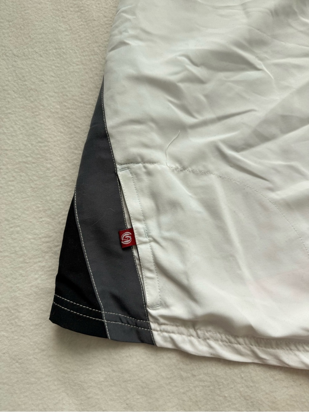 Salty Crew Black Swim Board Shorts with Gray Panels - Picture 4 of 6
